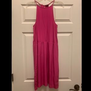 Hot Pink Tibi Silk dress